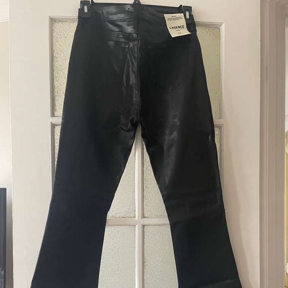 L'Agence Selma Jeans in Noir Coated | Size 32 - Picture 4 of 5